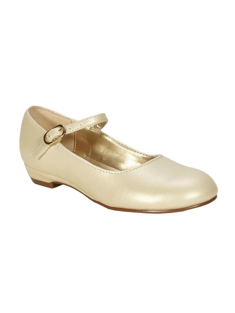NWOT Nina Lil Seeley Champagne Pearl Mary Jane Dress Shoes Toddler Size 6M